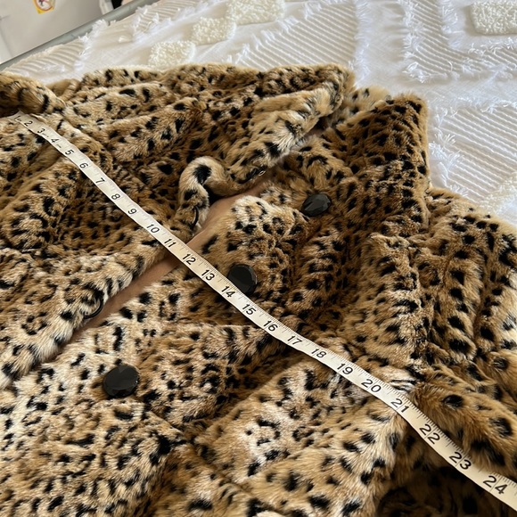 Faux fur leopard jacket by INC - Picture 9 of 10